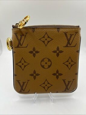 Louis Vuitton LV monogram reverse square pouch from Trio Pouch